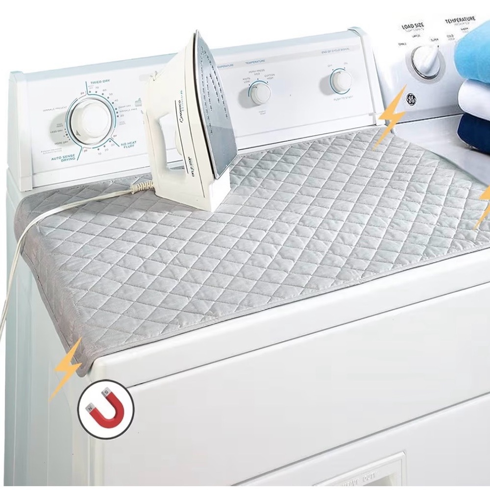 Magnetic Quilted Gray Ironing Mat
